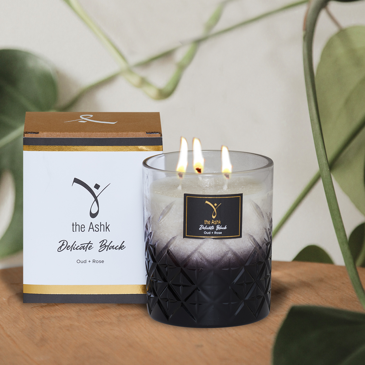 Delicate Black Candle 300gr - 3