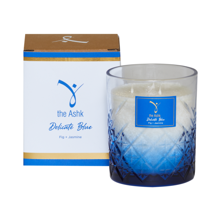 Delicate Blue Candle 300gr - 2