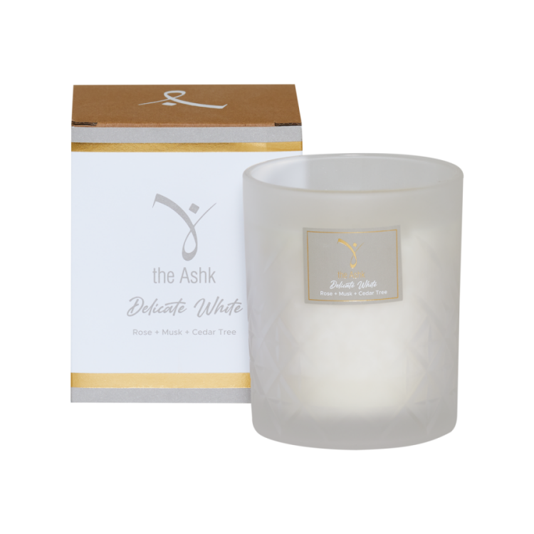 Delicate White Candle 300gr - 2