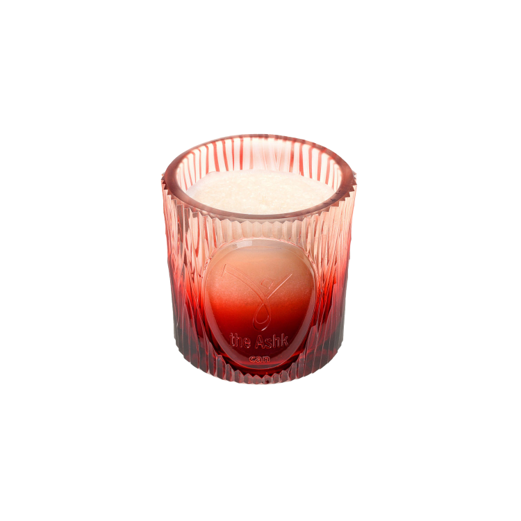 Glass Can Red Candle 300gr 