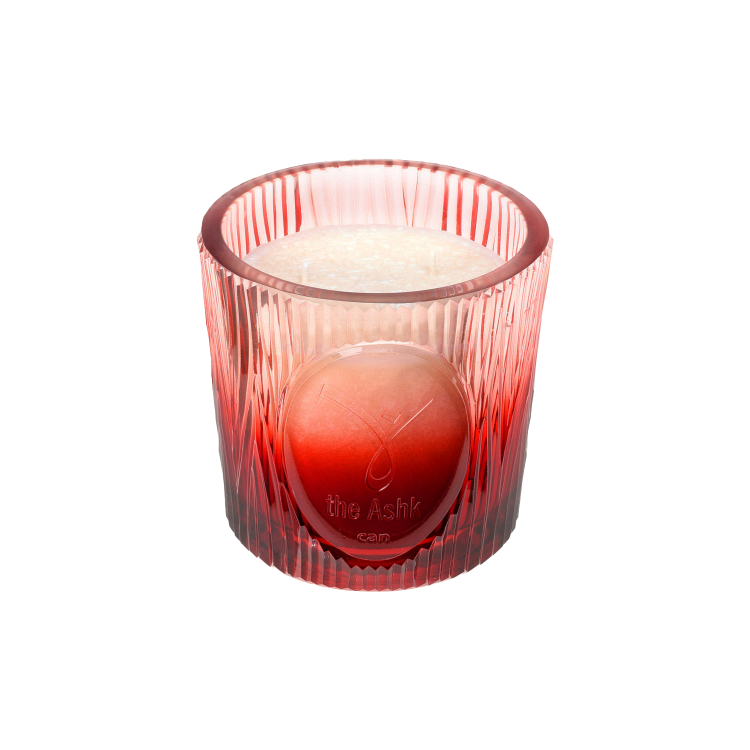 Glass Can Red Candle 400gr 