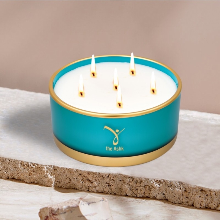 Lux Turkuaz Candle 16cm 570gr - 2