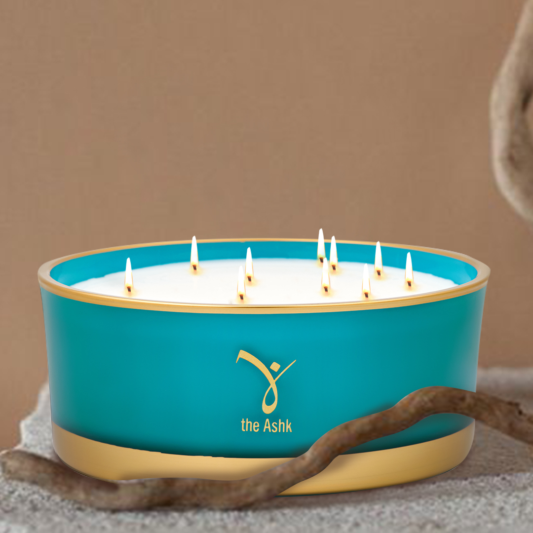 Lux Turkuaz Candle 19cm 1000gr - 2