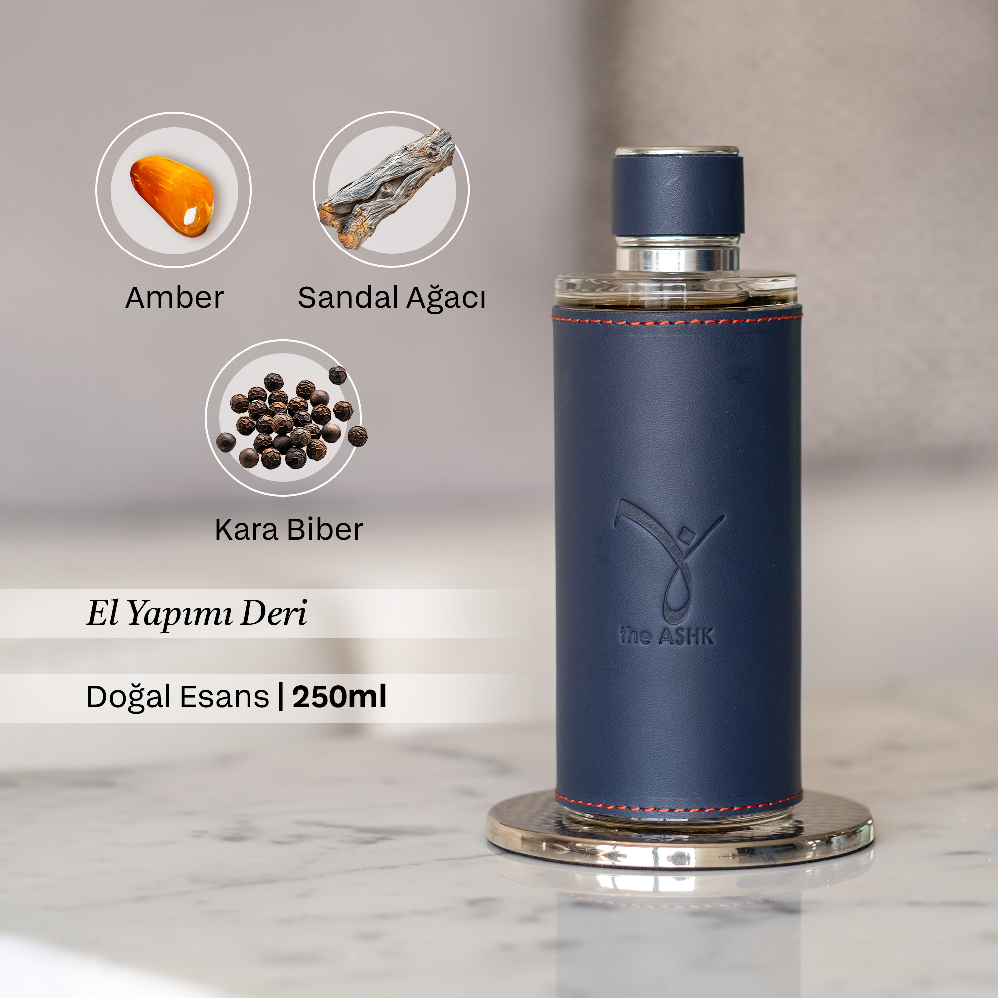 Deri Hayal Lacivert Kolonya 250ml - Görsel 2