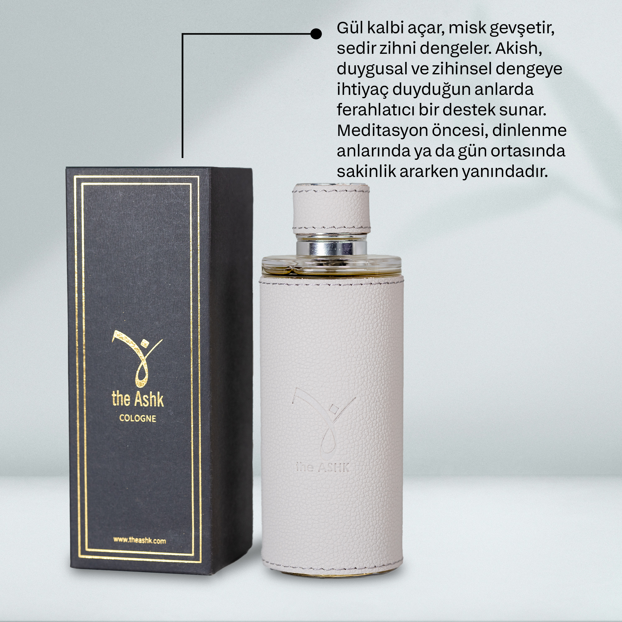 Deri Akish Açık Gri Kolonya 250ml - Görsel 4