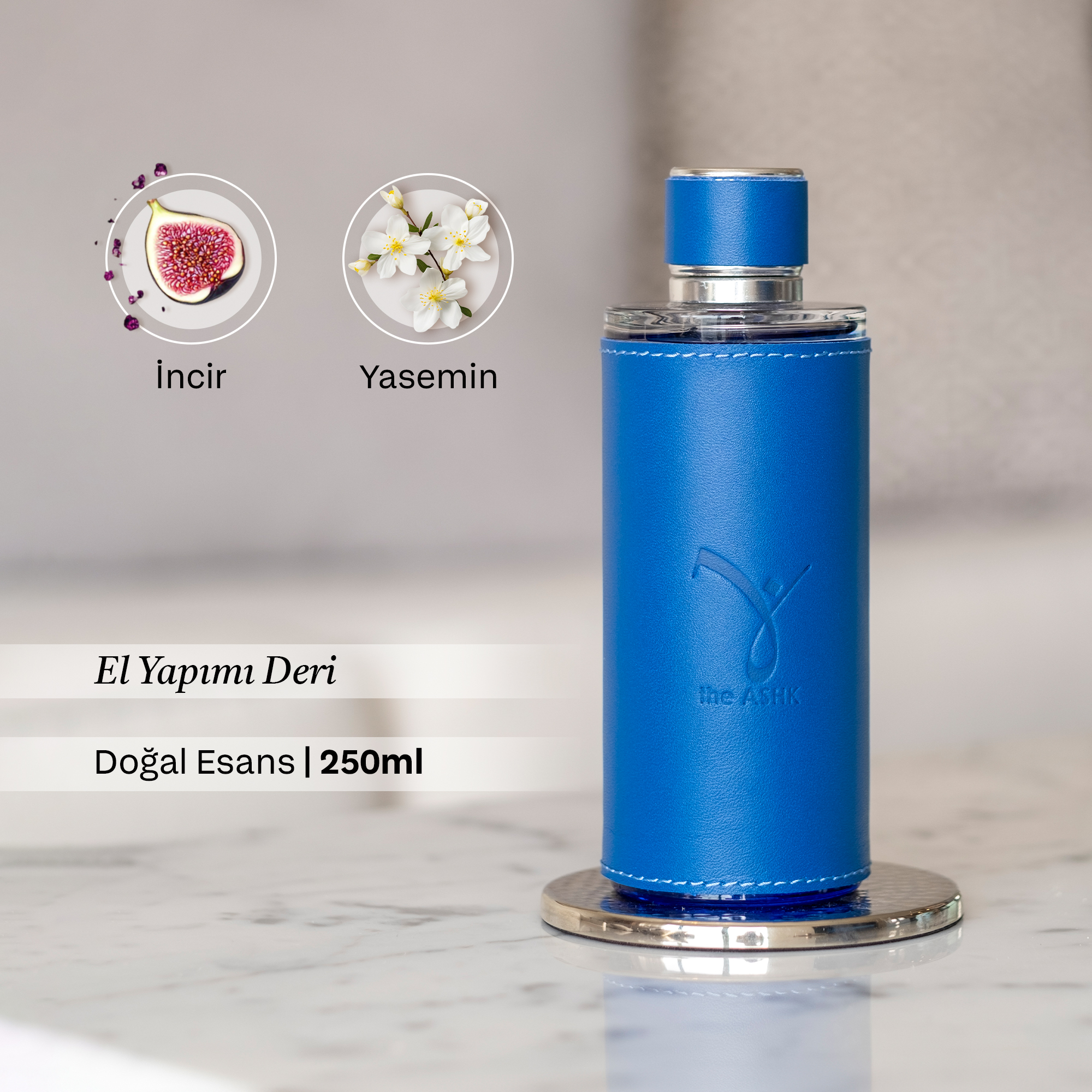 Deri Su Saks Mavi Kolonya 250ml - Görsel 2