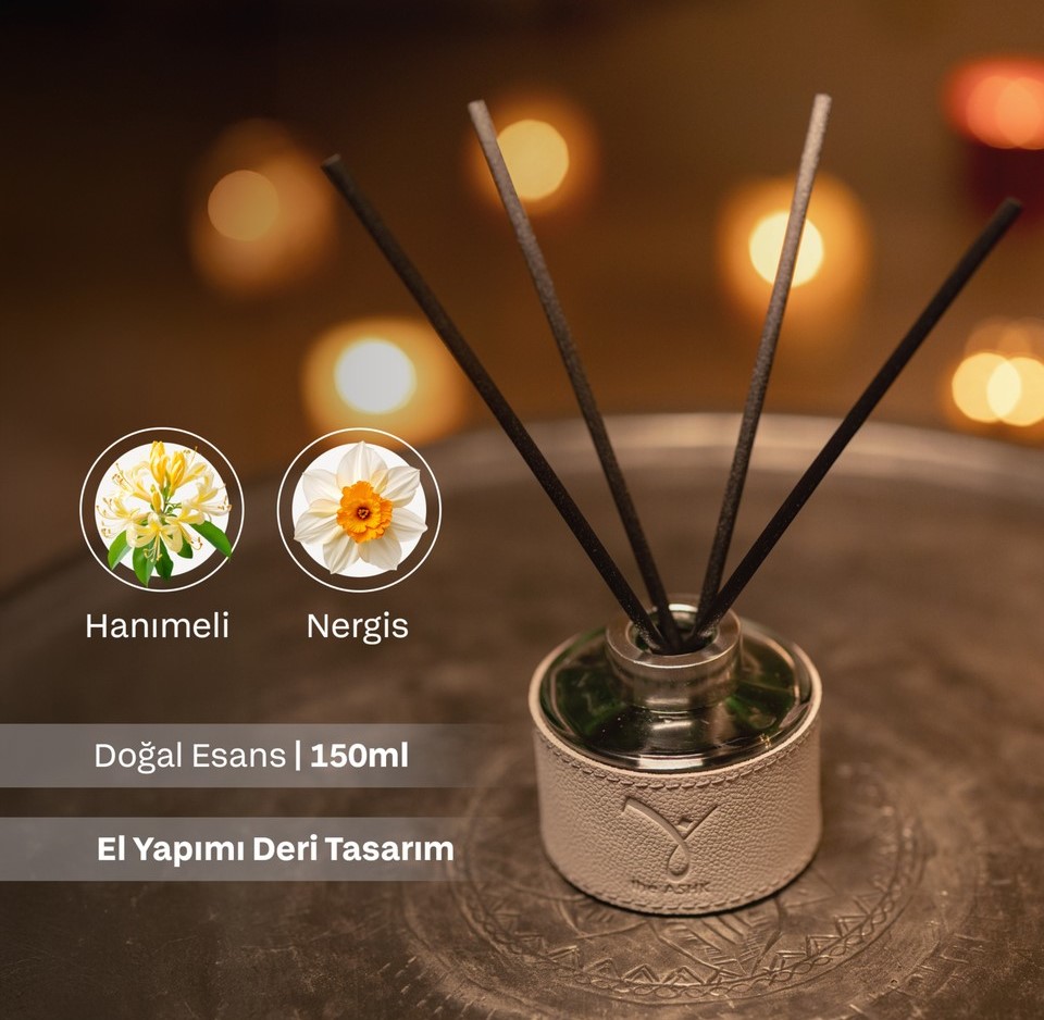 Deri Akish Açık Gri Diffuser 150ml - Görsel 2