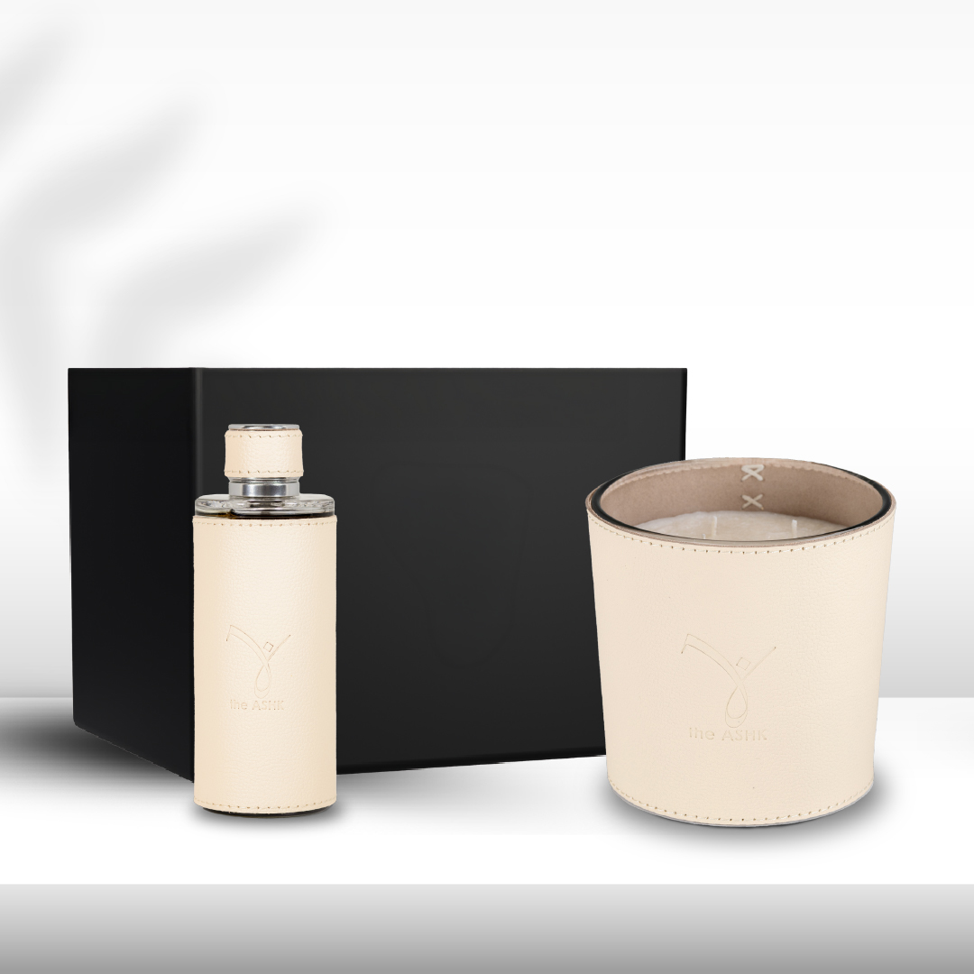 Deri Umut Bej Mum 1000gr & Deri Umut Bej Kolonya 250ml Hediye Seti