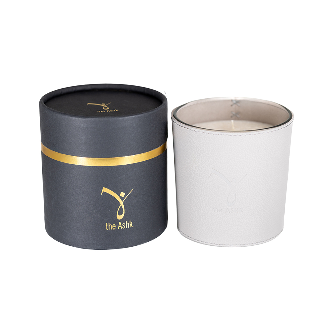 Deri Akish Açık Gri Mum 1000gr - Görsel 3