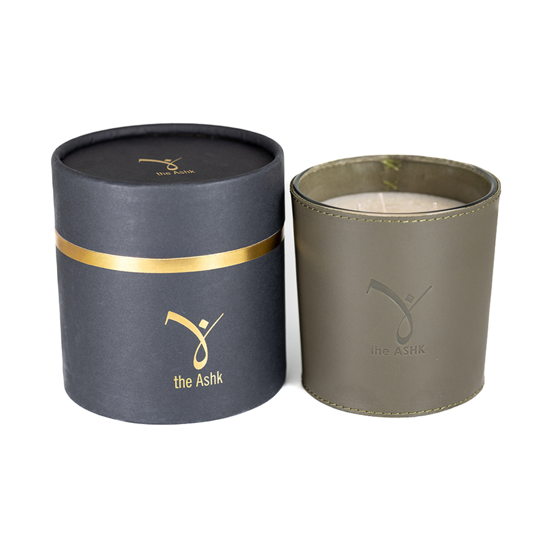 Deri Soul Haki Yeşili Mum 500gr - Görsel 3