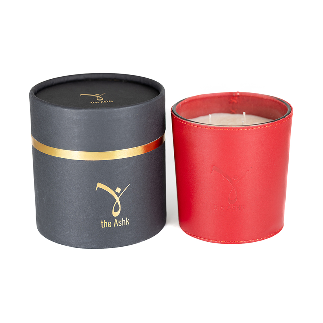 Deri Can Kırmızı Mum 500gr - Görsel 3