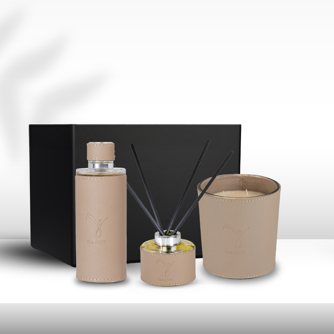 Deri Soul Vizon Mum 500gr & Deri Soul Vizon Kolonya 250ml & Deri Vizon Diffuser 150ml  Hediye Seti