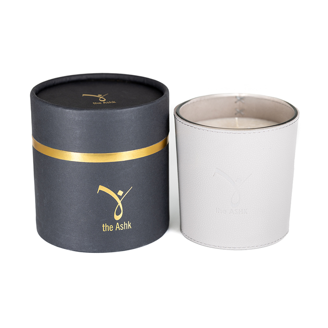 Deri Akish Açık Gri Mum 500gr - Görsel 3