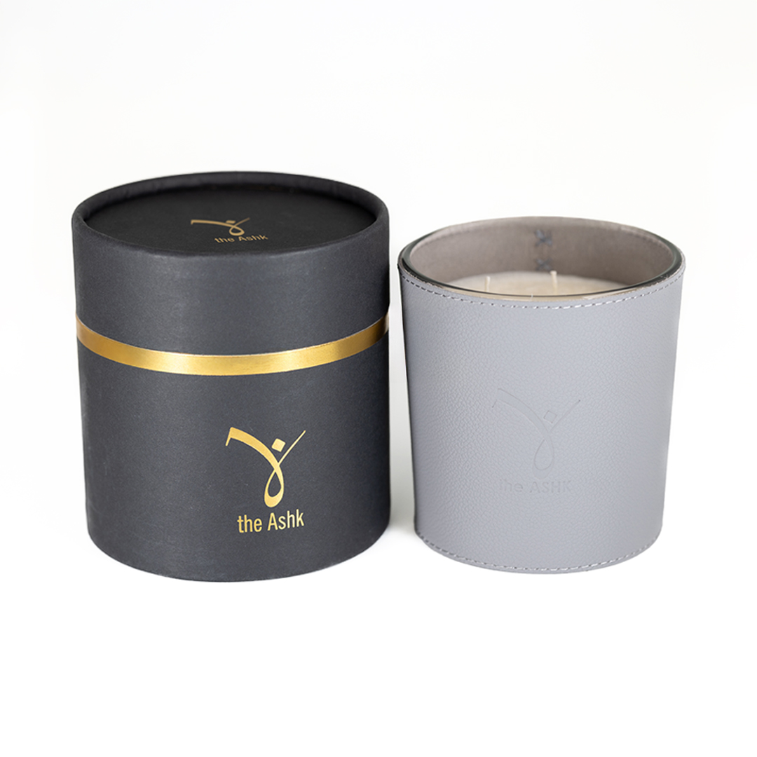 Deri Nadir Füme Gri Mum 500gr - Görsel 3