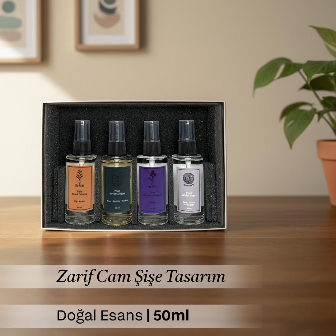 Ashk 50ml Kolonya 4'lü Set - Görsel 2