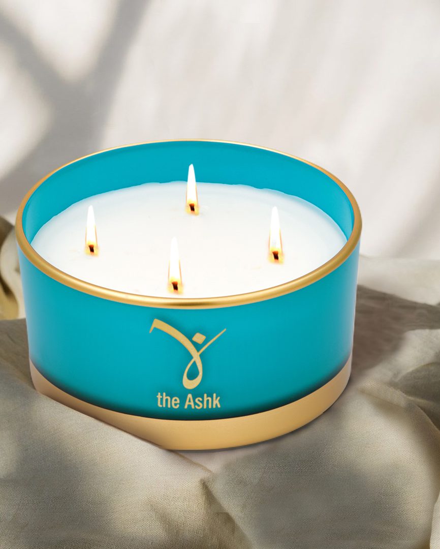 Lux Turkuaz Mum 12cm 230gr