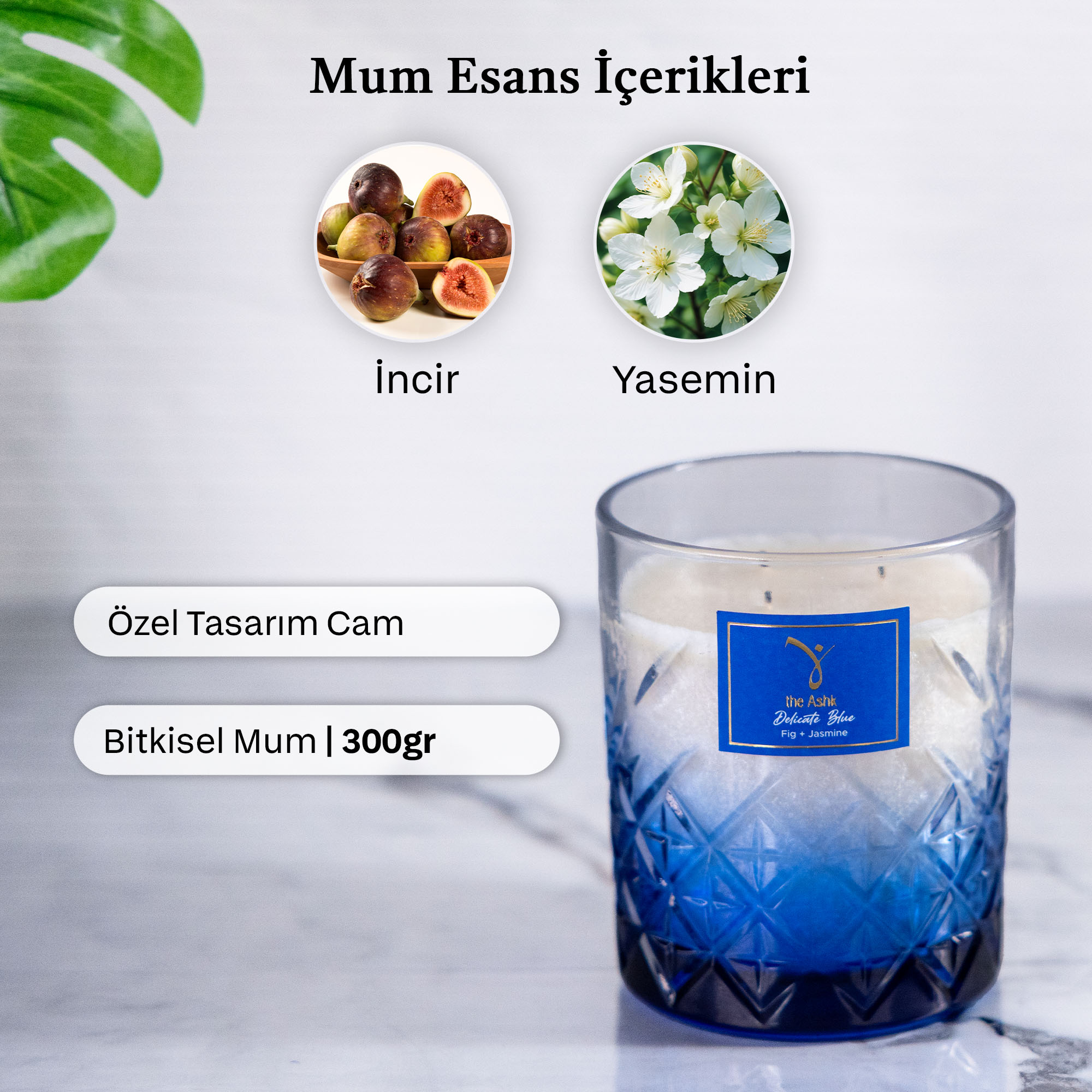 Delicate Blue Mum 300gr İncir & Yasemin