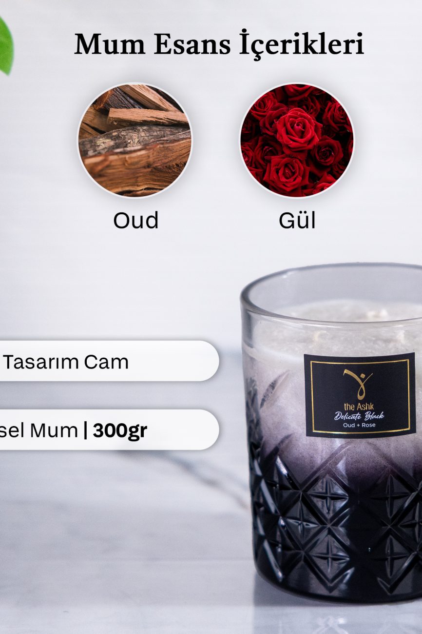 Delicate Black Mum 300gr Oud & Gül