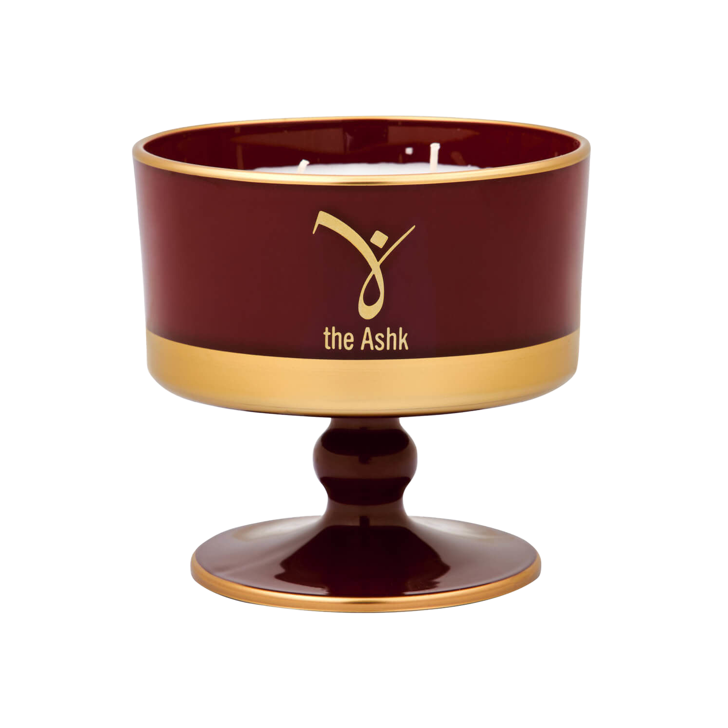 Lux Bordo Mum Ayaklı 12cm 230gr