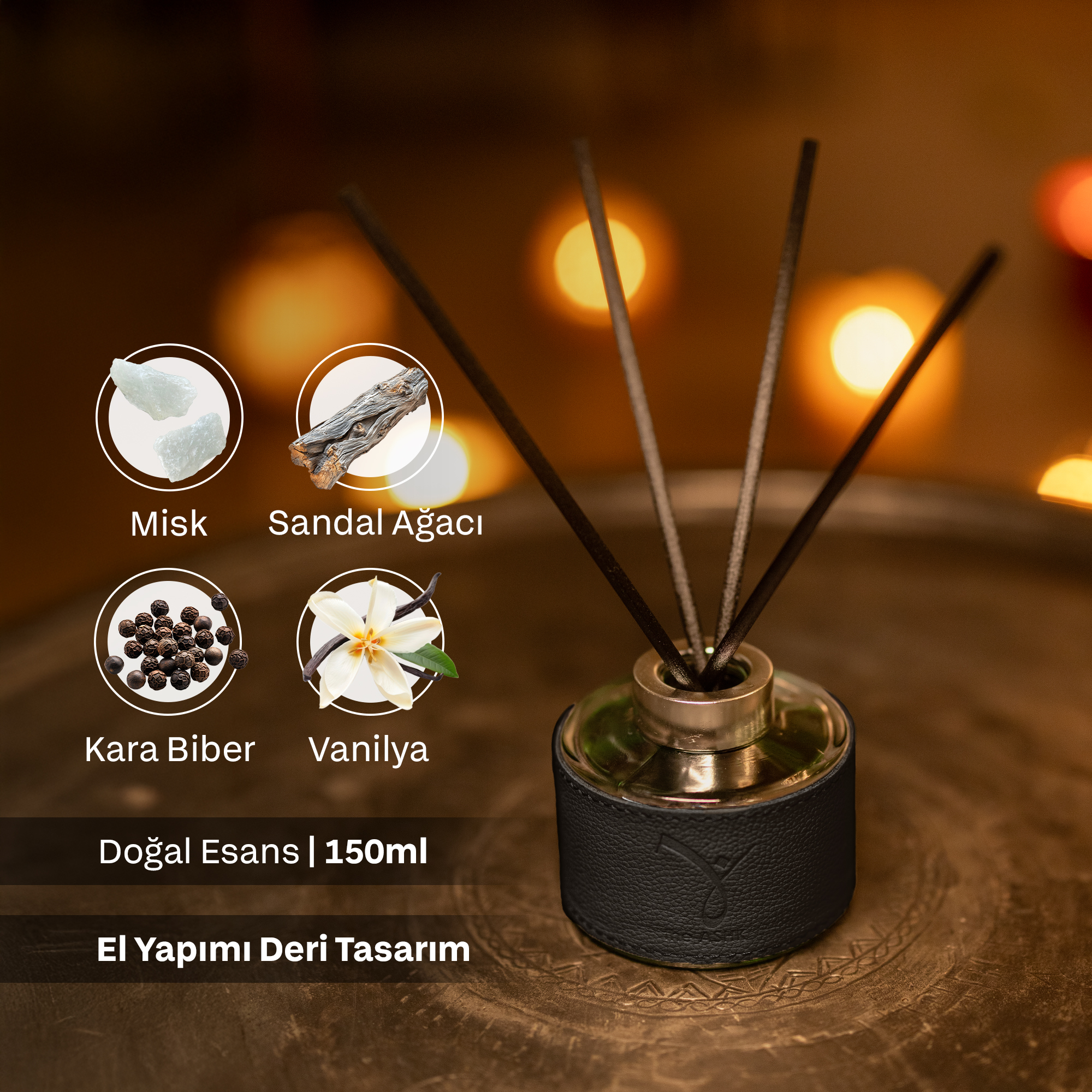 Deri Hayal Siyah Diffuser 150ml - Görsel 2