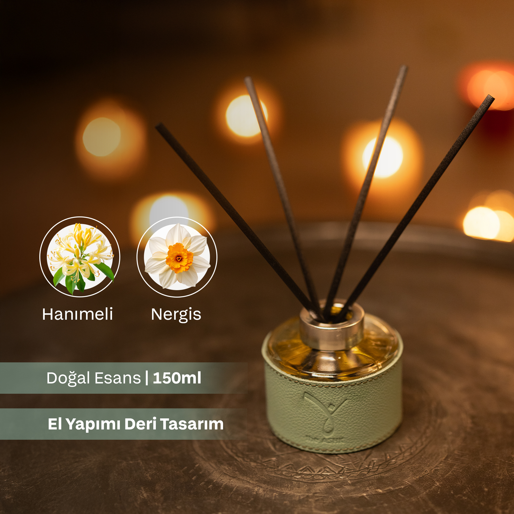 Deri Akish Su Yeşili Diffuser 150ml - Görsel 2