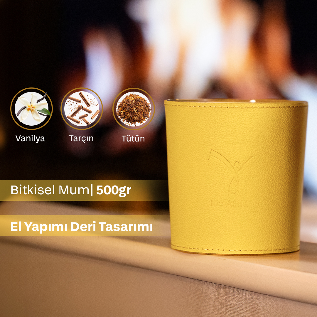 Deri Soul Sarı Mum 1000gr - Görsel 2