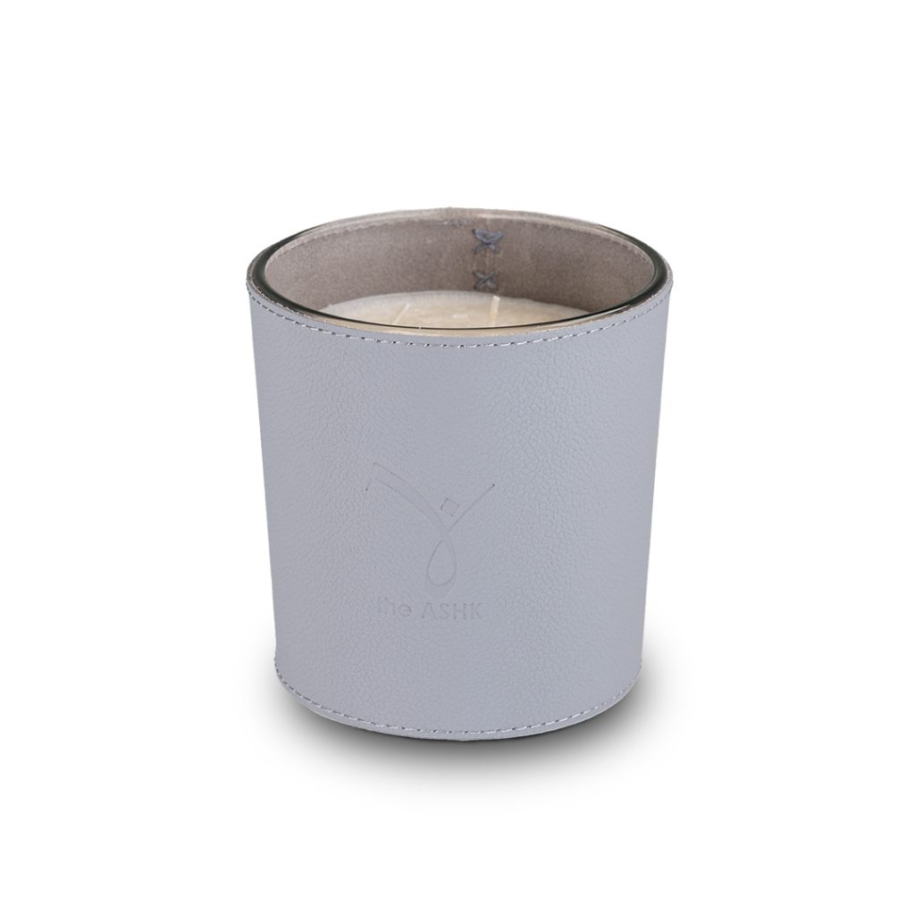 Deri Nadir Füme Gri Bitkisel Mum 500gr