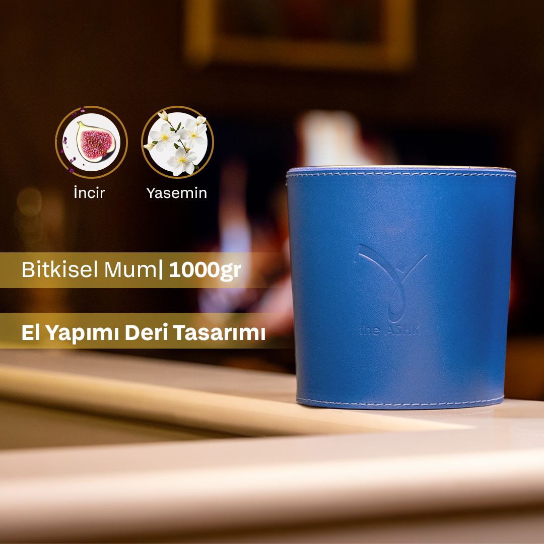 Deri Su Saks Mavi Mum 1000gr - Görsel 2