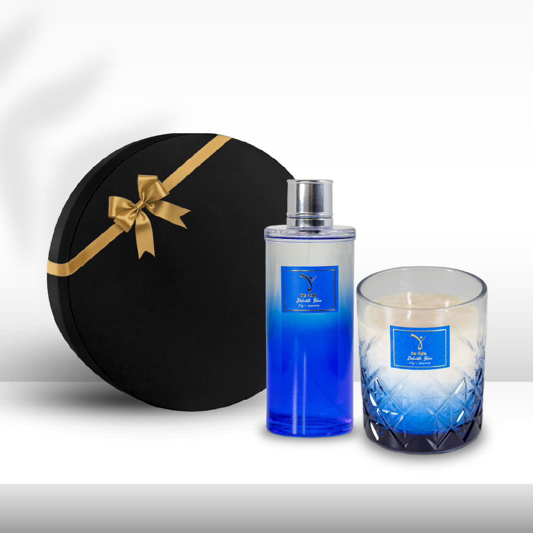 Delicate Blue 300gr Mum & Delicate Blue Kolonya 250ml Hediye Seti