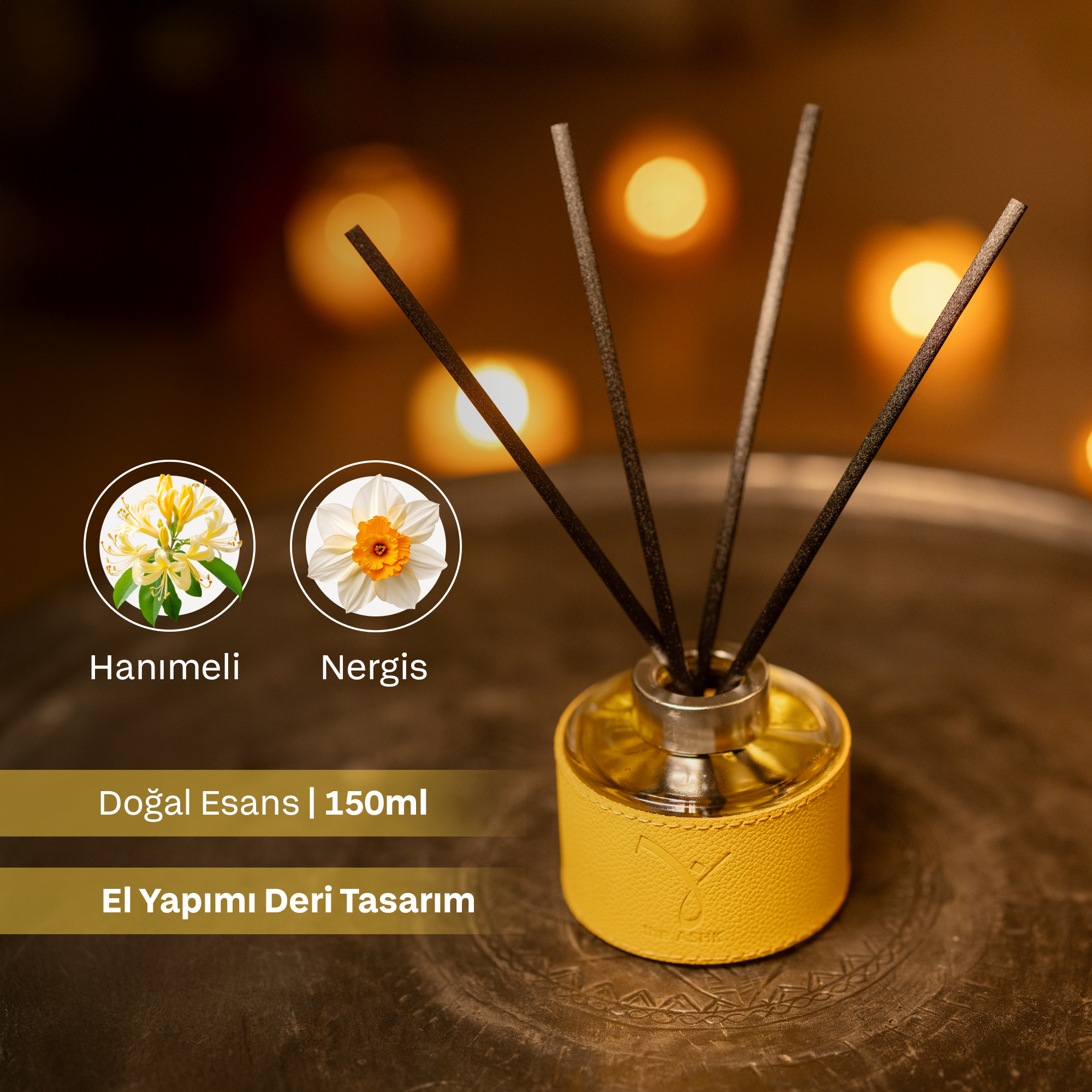 Deri Akish Sarı Diffuser 150ml - Görsel 2